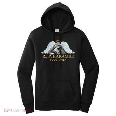 R.I.P. Harambe Our Angel In Heaven 1999-2016 Women's Hoodie