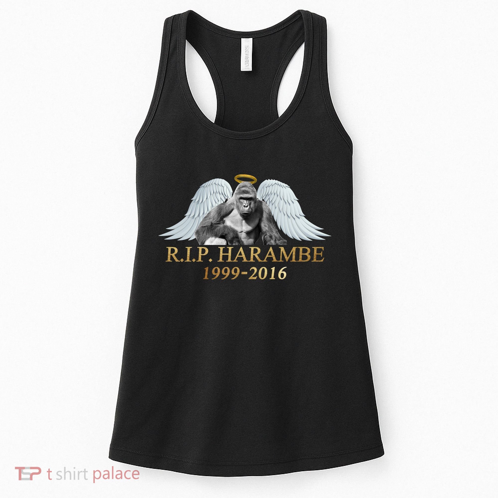 R.I.P. Harambe Our Angel In Heaven 1999-2016 Women's Tank Top