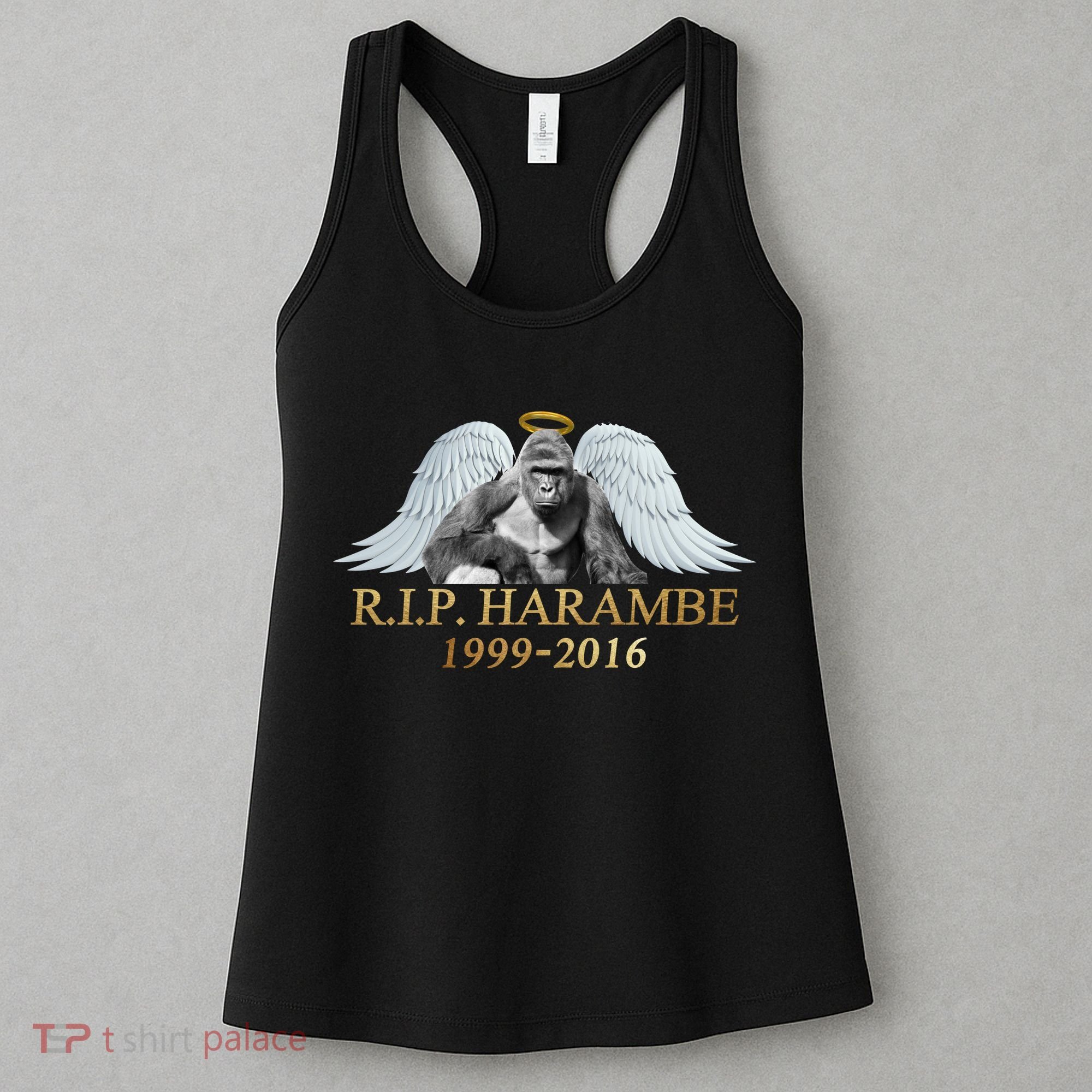 R.I.P. Harambe Our Angel In Heaven 1999-2016 Women's Tank Top