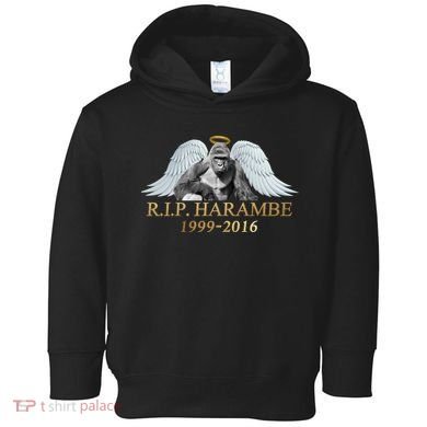R.I.P. Harambe Our Angel In Heaven 1999-2016 Toddler Hoodie