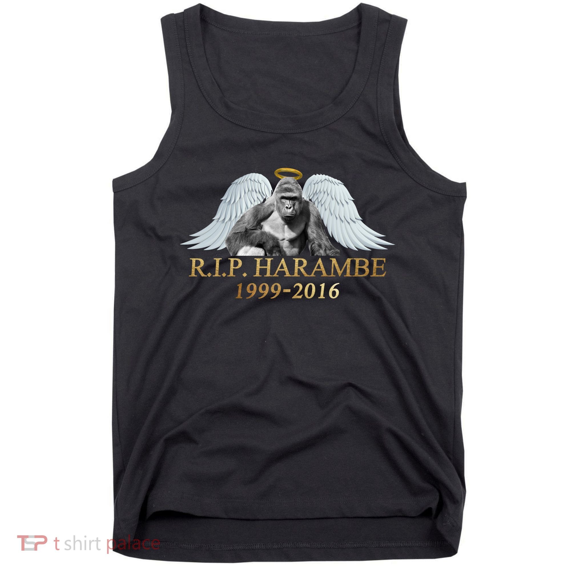 R.I.P. Harambe Our Angel In Heaven 1999-2016 Tank Top