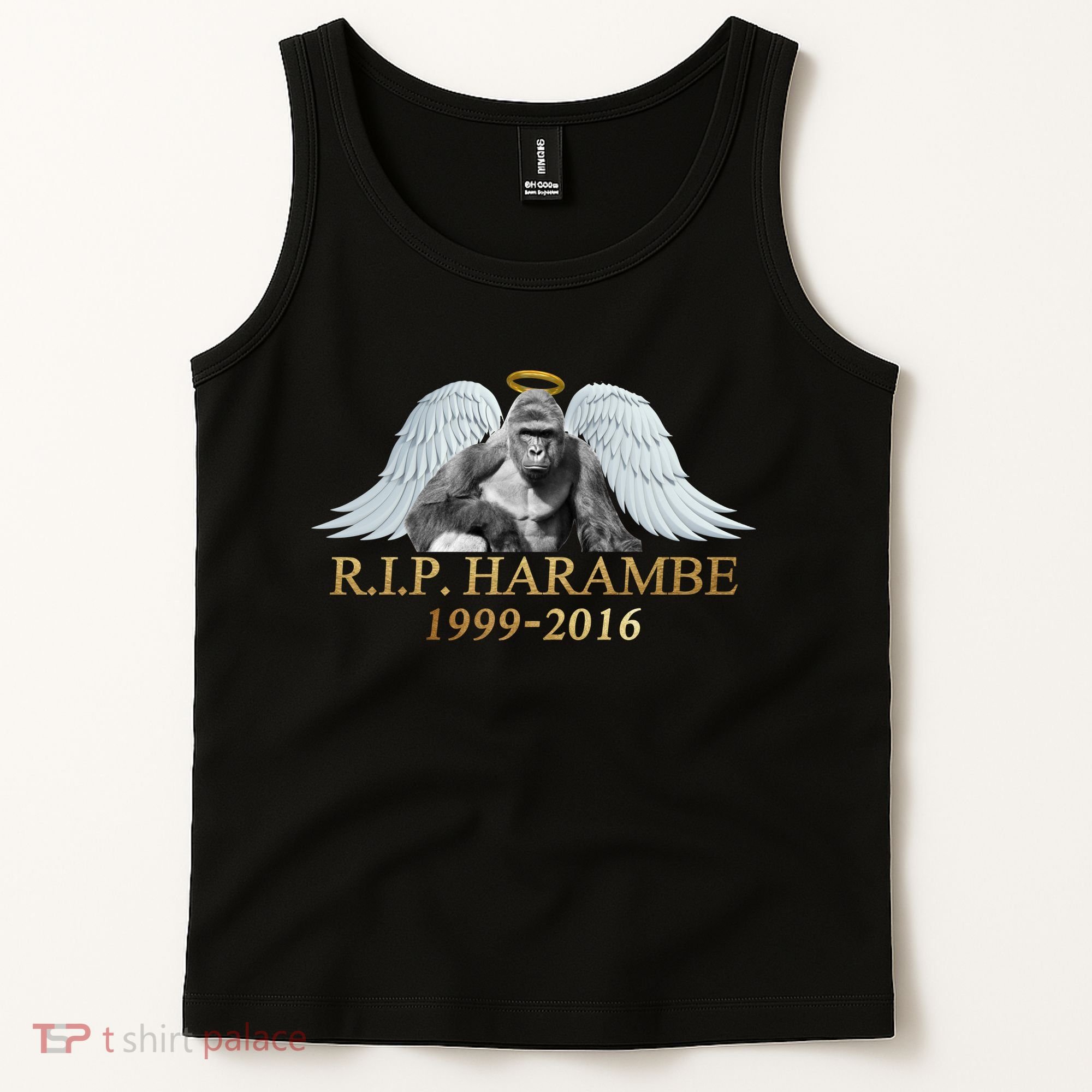 R.I.P. Harambe Our Angel In Heaven 1999-2016 Tank Top