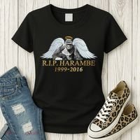 R.I.P. Harambe Our Angel In Heaven 1999-2016 Women's T-Shirt thumb 3