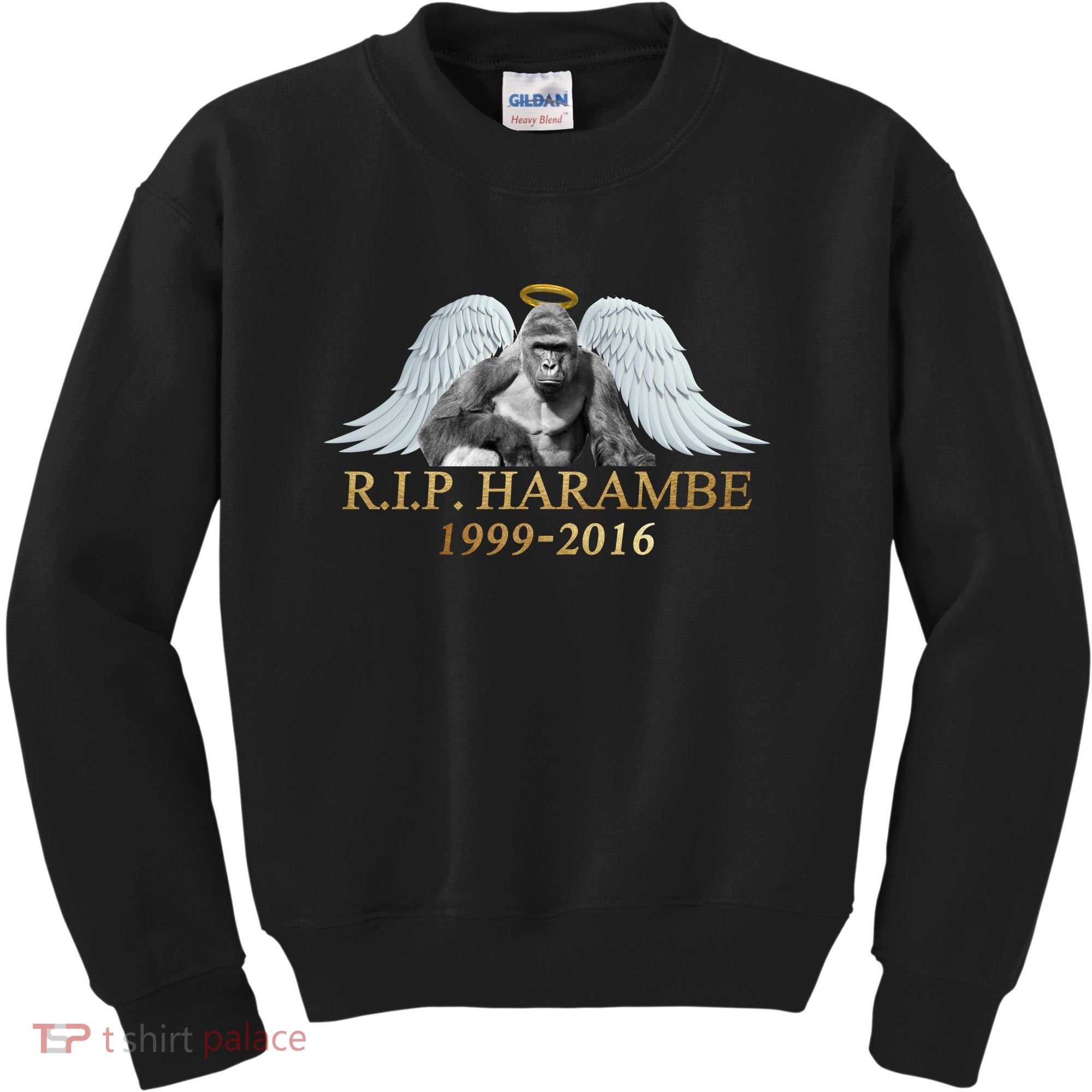 R.I.P. Harambe Our Angel In Heaven 1999-2016 Kids Sweatshirt