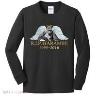 R.I.P. Harambe Our Angel In Heaven 1999-2016 Kids Long Sleeve Shirt thumb 0