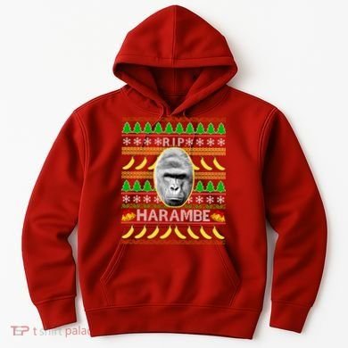 R.I.P. Harambe RIP Gorilla Ugly Christmas Sweater Design Hoodie