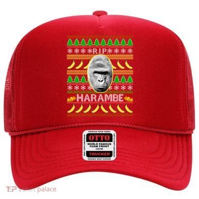R.I.P. Harambe RIP Gorilla Ugly Christmas Sweater Design Hat
