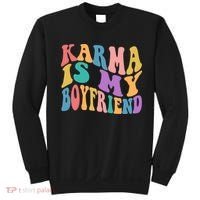 Retro 1960s 70s Karma Is My Boyfriend Sweatshirt thumb 0