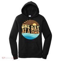 Retro 1960s 70s One Day At A Time Mental Health Awareness Women's Hoodie thumb 0