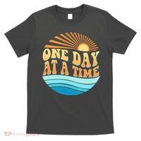 Retro 1960s 70s One Day At A Time Mental Health Awareness T-Shirt thumb 0
