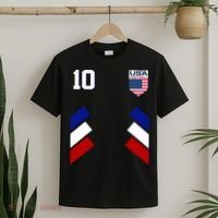 Retro 10 American Football USA Soccer Flag T-Shirt thumb 2