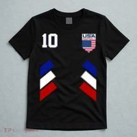 Retro 10 American Football USA Soccer Flag T-Shirt thumb 5