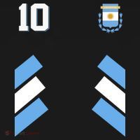 Retro 10 Argentina Jersey Argentinian Soccer Flag Backpack thumb 2
