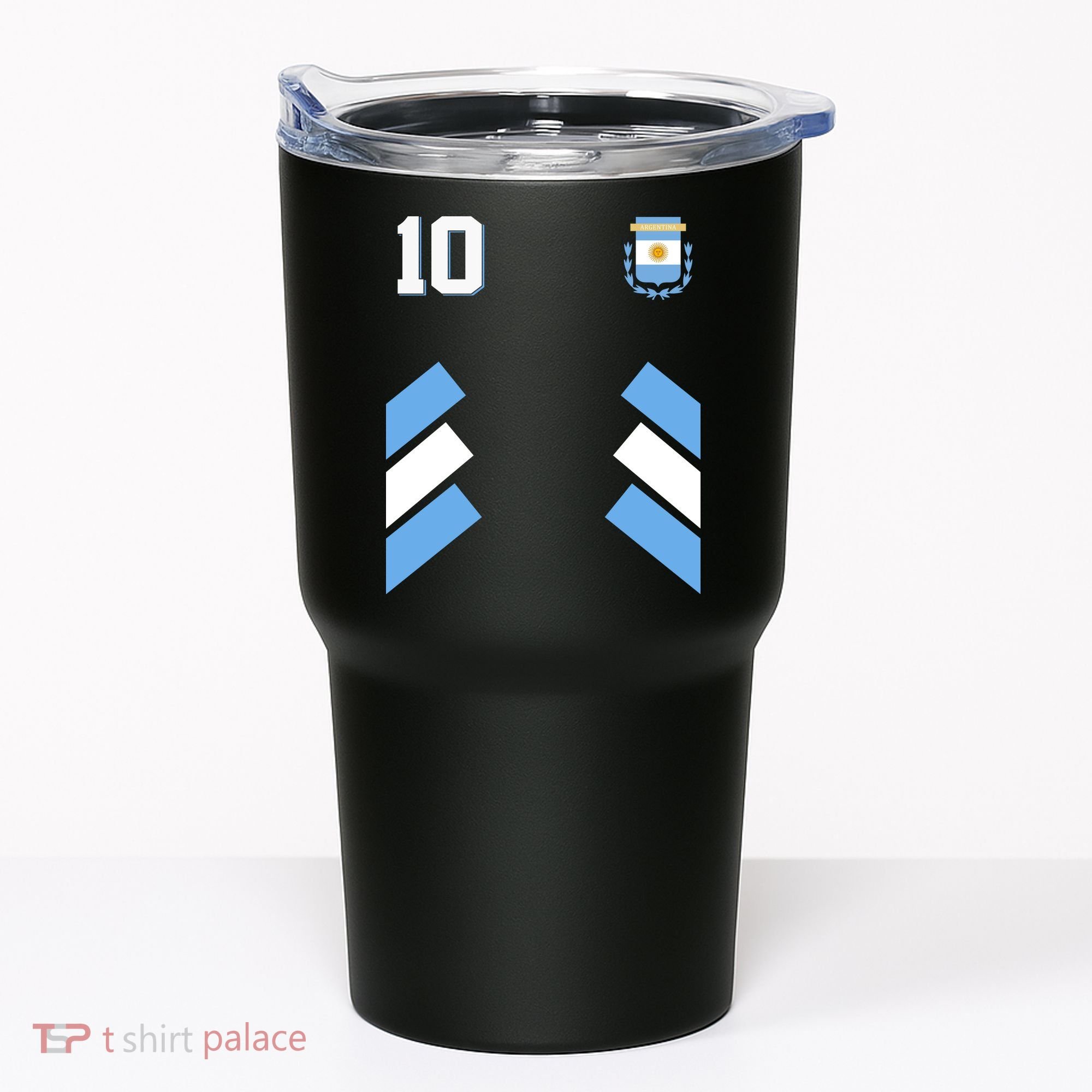 Retro 10 Argentina Jersey Argentinian Soccer Flag Tumbler
