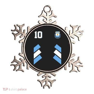 Retro 10 Argentina Jersey Argentinian Soccer Flag Ornament