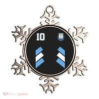 Retro 10 Argentina Jersey Argentinian Soccer Flag Ornament thumb 0