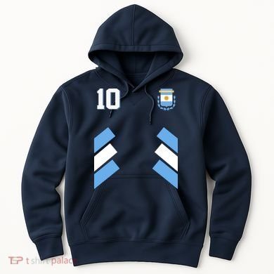 Retro 10 Argentina Jersey Argentinian Soccer Flag Hoodie