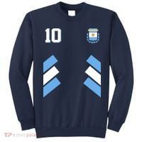 Retro 10 Argentina Jersey Argentinian Soccer Flag Sweatshirt thumb 0