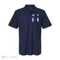 Retro 10 Argentina Jersey Argentinian Soccer Flag Polo thumb 0