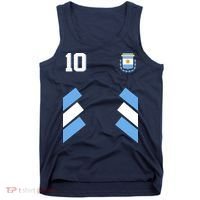 Retro 10 Argentina Jersey Argentinian Soccer Flag Tank Top thumb 0