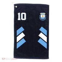 Retro 10 Argentina Jersey Argentinian Soccer Flag Golf Towel thumb 0
