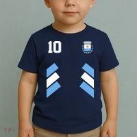 Retro 10 Argentina Jersey Argentinian Soccer Flag Toddler T-Shirt thumb 2
