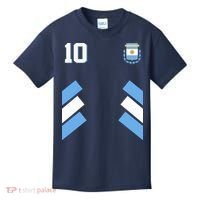 Retro 10 Argentina Jersey Argentinian Soccer Flag Kids T-Shirt thumb 0