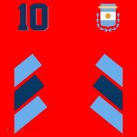 Retro 10 Argentina Jersey Argentinian Soccer Flag Santa Hat thumb 1