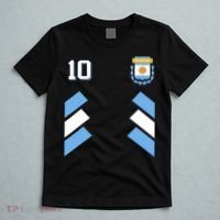 Retro 10 Argentina Football Argentinian Soccer Argentina Flag T-Shirt thumb 5