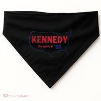 Retro 1968 Bobby Kennedy Rfk Robert Kennedy USA-Made Doggie Bandana thumb 0