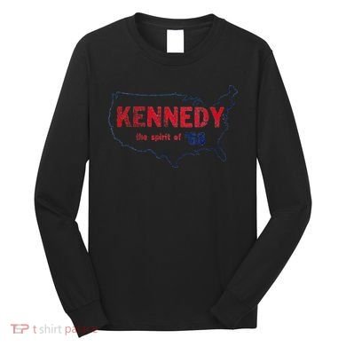 Retro 1968 Bobby Kennedy Rfk Robert Kennedy Long Sleeve Shirt