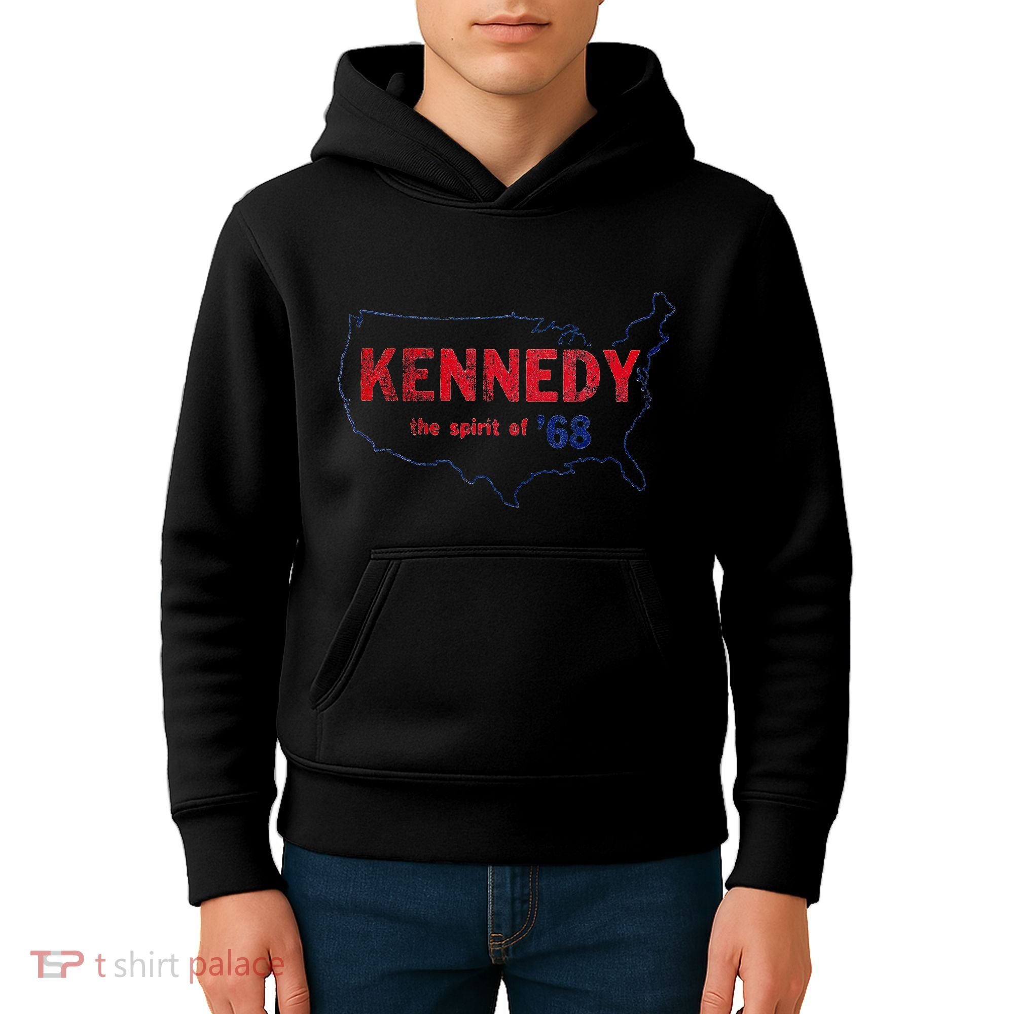 Retro 1968 Bobby Kennedy Rfk Robert Kennedy Kids Hoodie