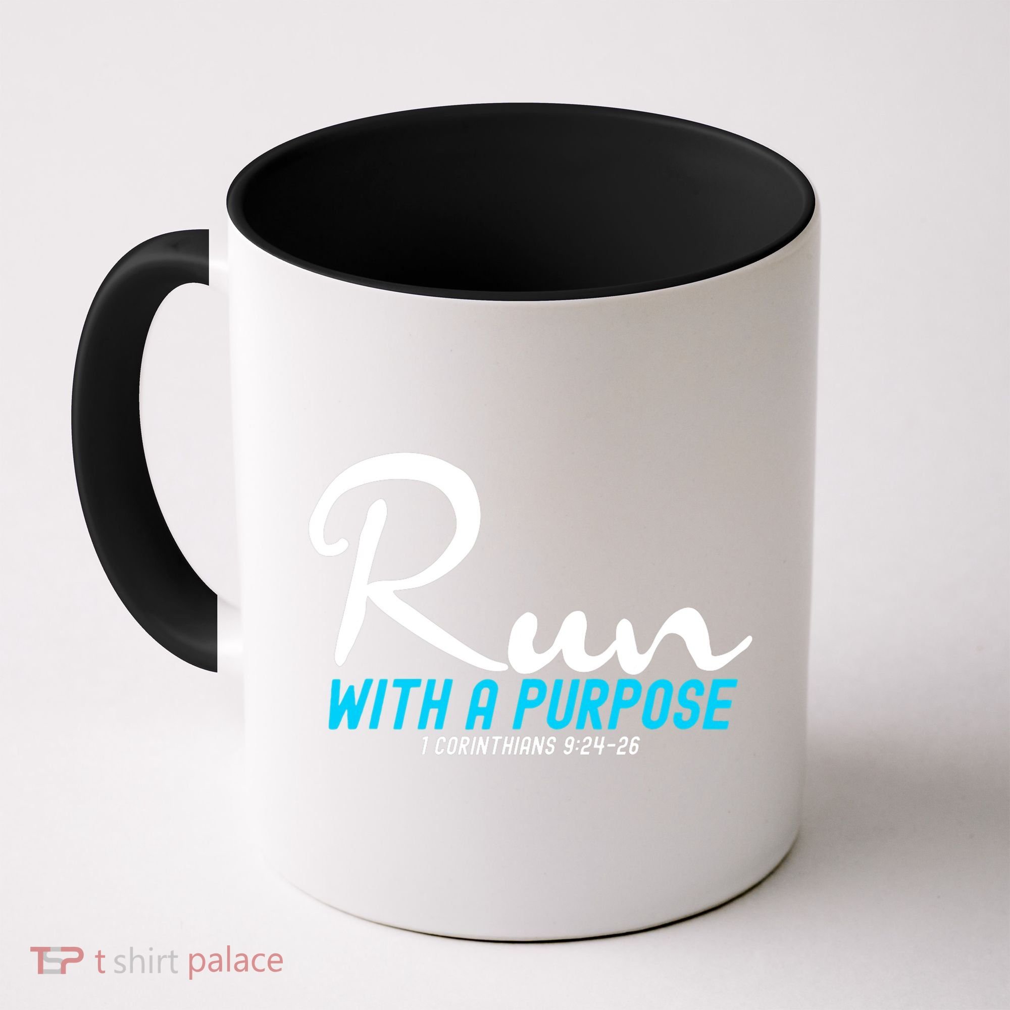 Retro 1 Corinthians 924 26 Run With A Purpose Coffee Mug