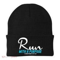 Retro 1 Corinthians 924 26 Run With A Purpose Beanie thumb 0