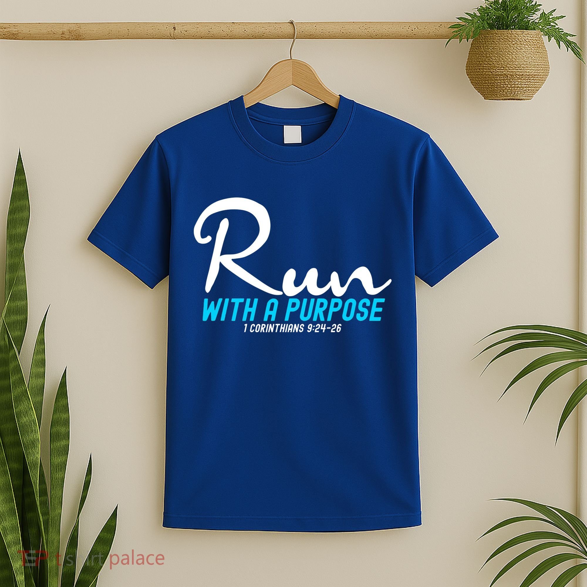 Retro 1 Corinthians 924 26 Run With A Purpose T-Shirt