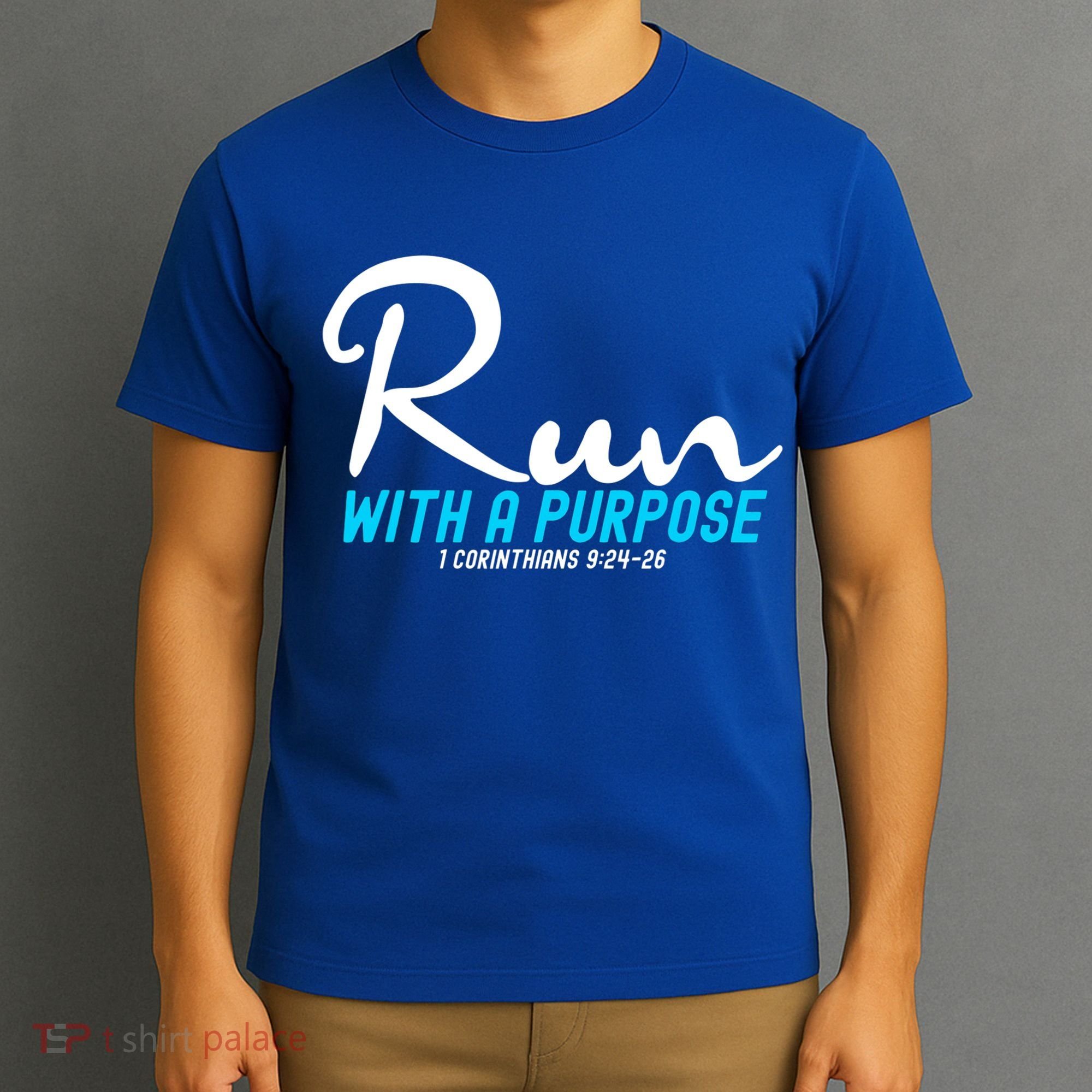 Retro 1 Corinthians 924 26 Run With A Purpose T-Shirt