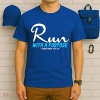 Retro 1 Corinthians 924 26 Run With A Purpose T-Shirt thumb 6