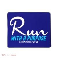 Retro 1 Corinthians 924 26 Run With A Purpose Mousepad thumb 0