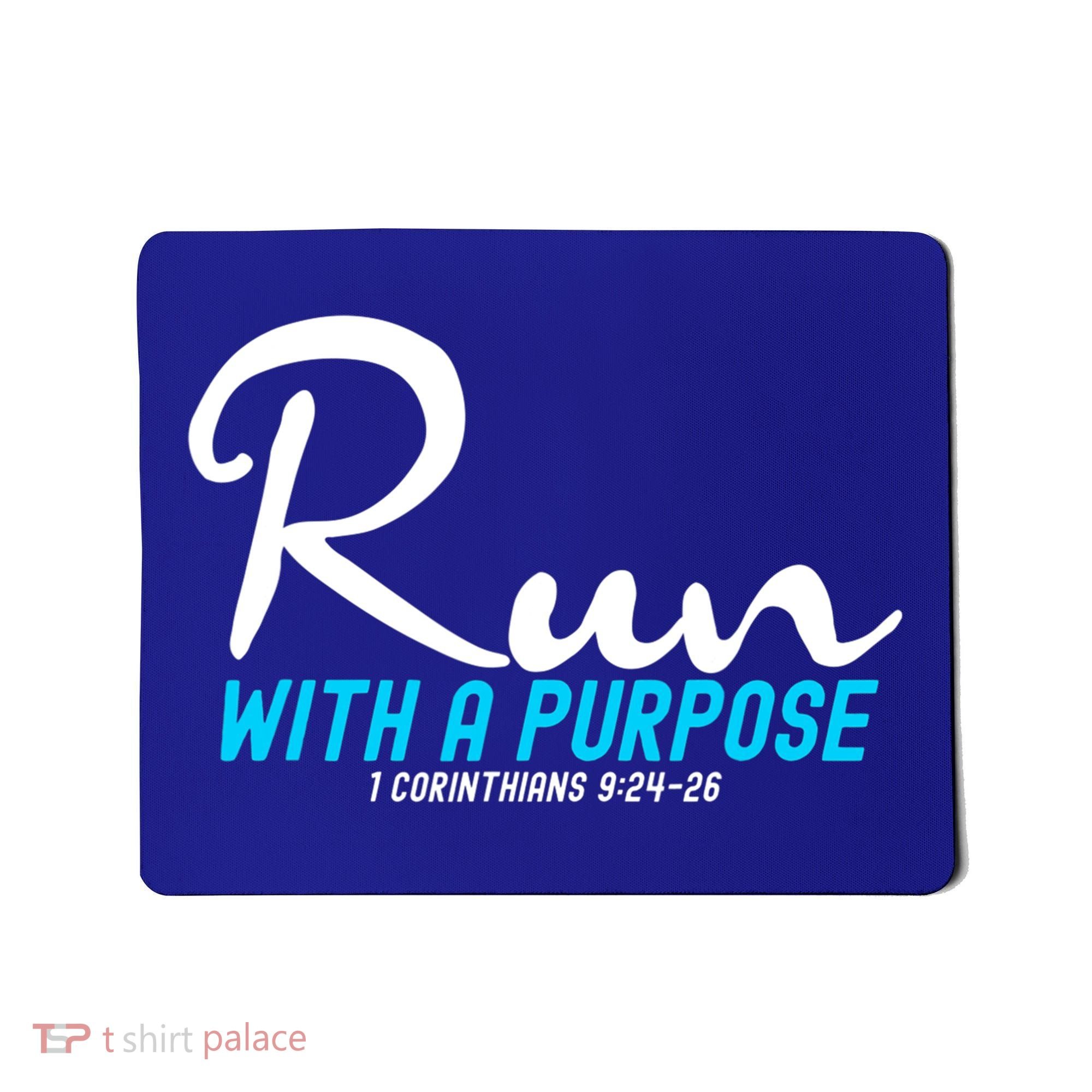 Retro 1 Corinthians 924 26 Run With A Purpose Mousepad