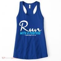 Retro 1 Corinthians 924 26 Run With A Purpose Women's Tank Top thumb 0