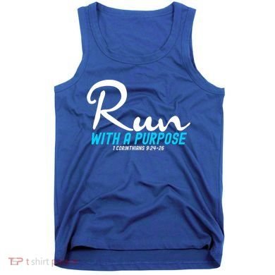 Retro 1 Corinthians 924 26 Run With A Purpose Tank Top