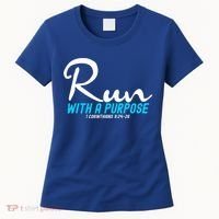 Retro 1 Corinthians 924 26 Run With A Purpose Women's T-Shirt thumb 0