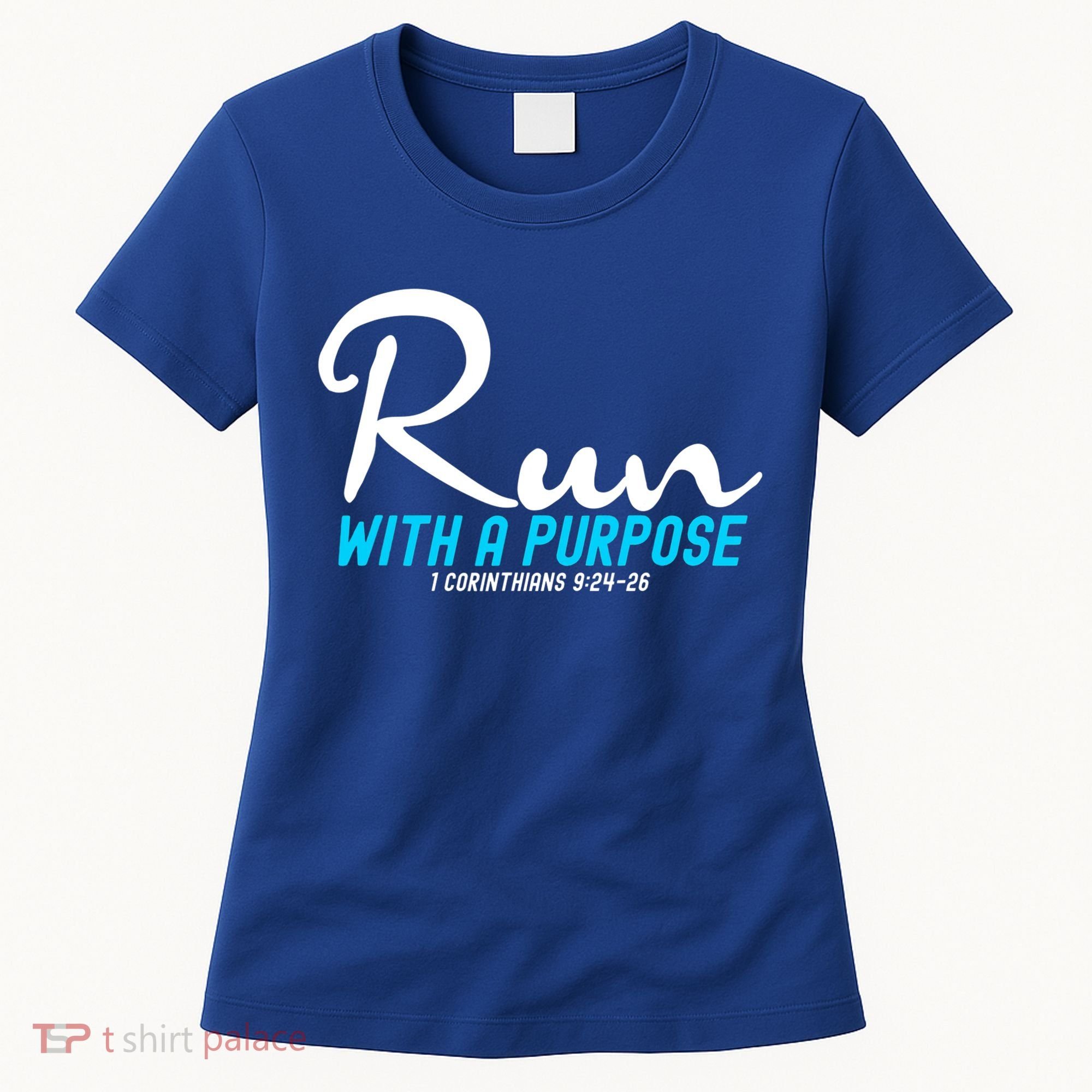 Retro 1 Corinthians 924 26 Run With A Purpose Women's T-Shirt