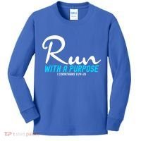 Retro 1 Corinthians 924 26 Run With A Purpose Kids Long Sleeve Shirt thumb 0