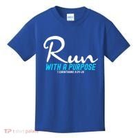 Retro 1 Corinthians 924 26 Run With A Purpose Kids T-Shirt thumb 0