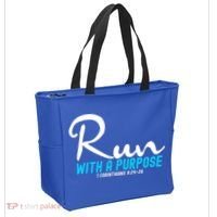 Retro 1 Corinthians 924 26 Run With A Purpose Tote Bag thumb 2