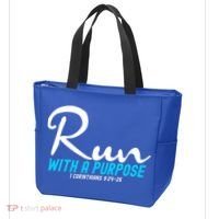 Retro 1 Corinthians 924 26 Run With A Purpose Tote Bag thumb 3