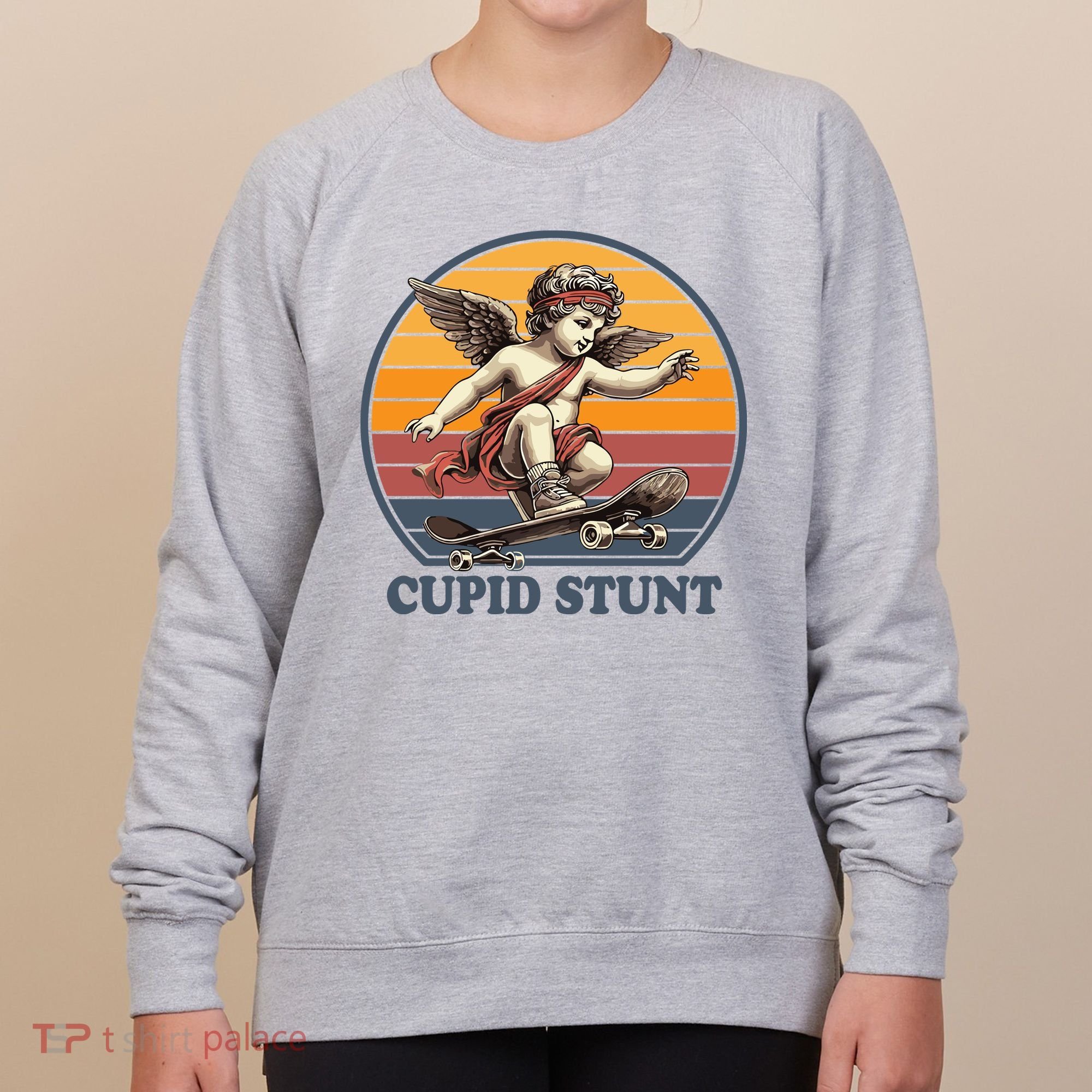 Retro 1970S Cupid Stunt Women's Sweatshirt