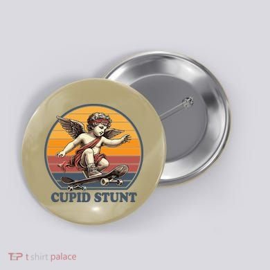 Retro 1970S Cupid Stunt Button