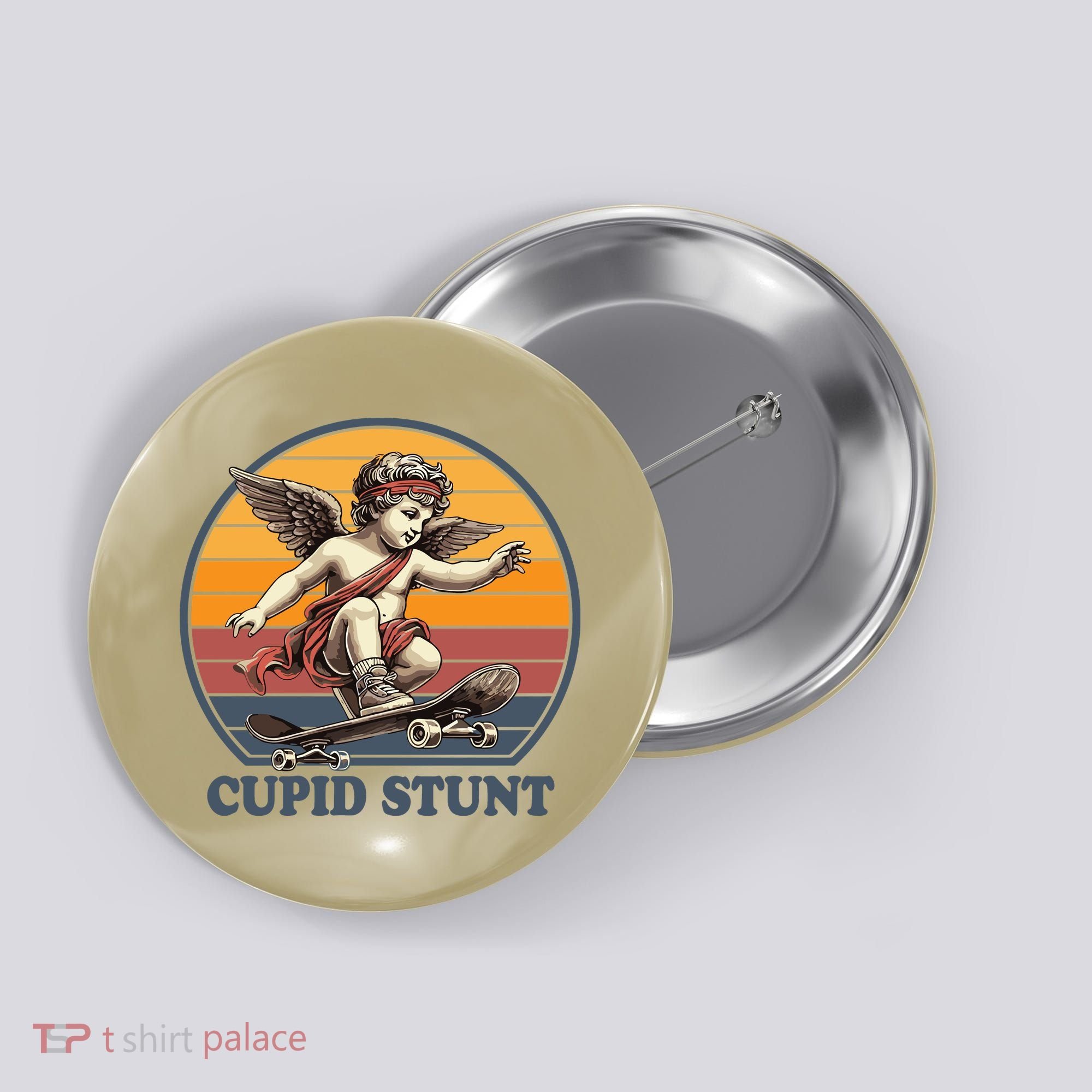 Retro 1970S Cupid Stunt Button